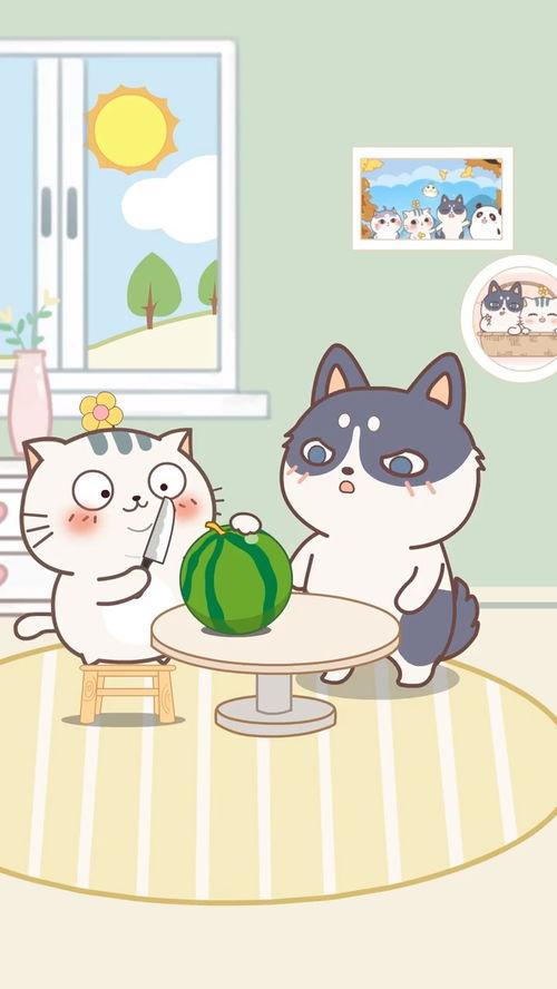 吃瓜搞笑动漫图,动漫图中的欢乐瞬间